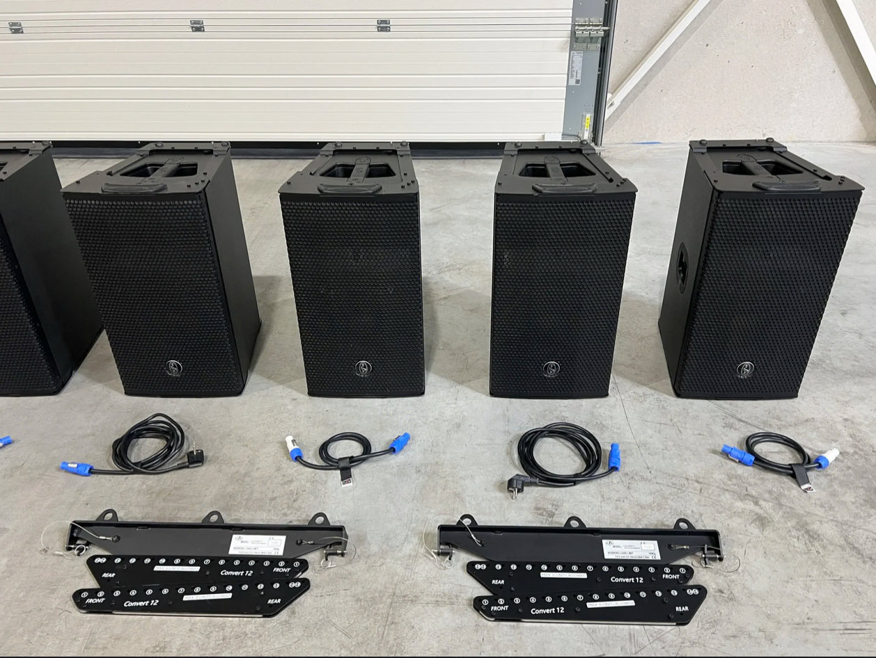10x D.A.S. Audio Convert 12A 12"/2x1,75" powered array