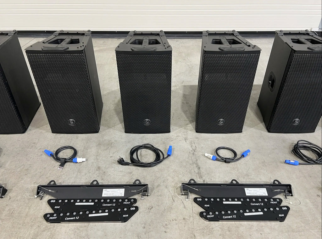 10x D.A.S. Audio Convert 12A 12"/2x1,75" powered array