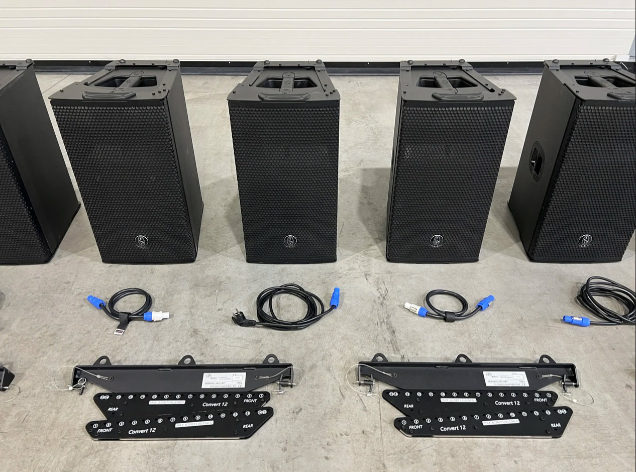 10x D.A.S. Audio Convert 12A 12"/2x1,75" powered array