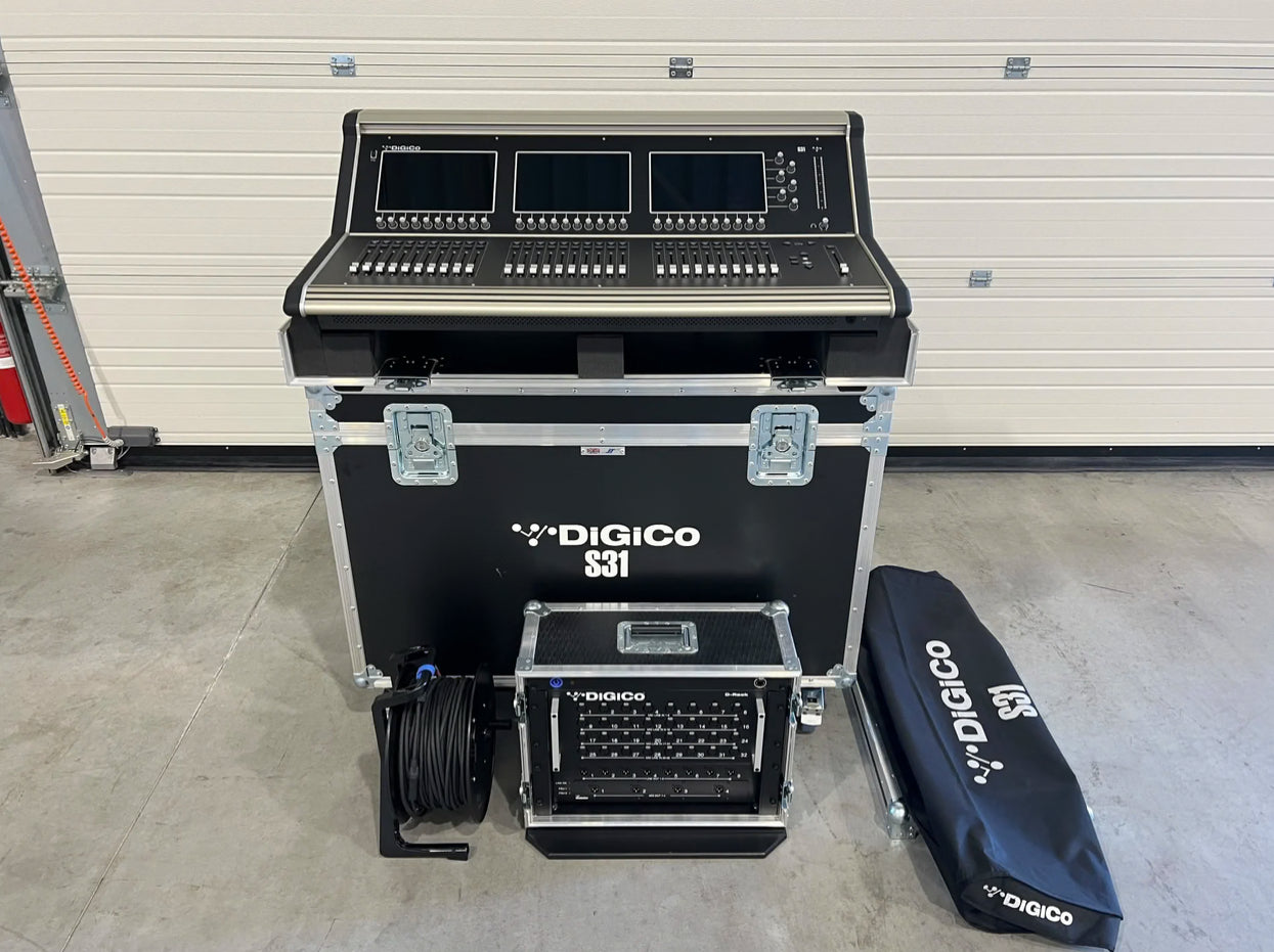 DiGiCo S31 + D-Rack + DMI-Madi-C + AES + Cable Cat6A