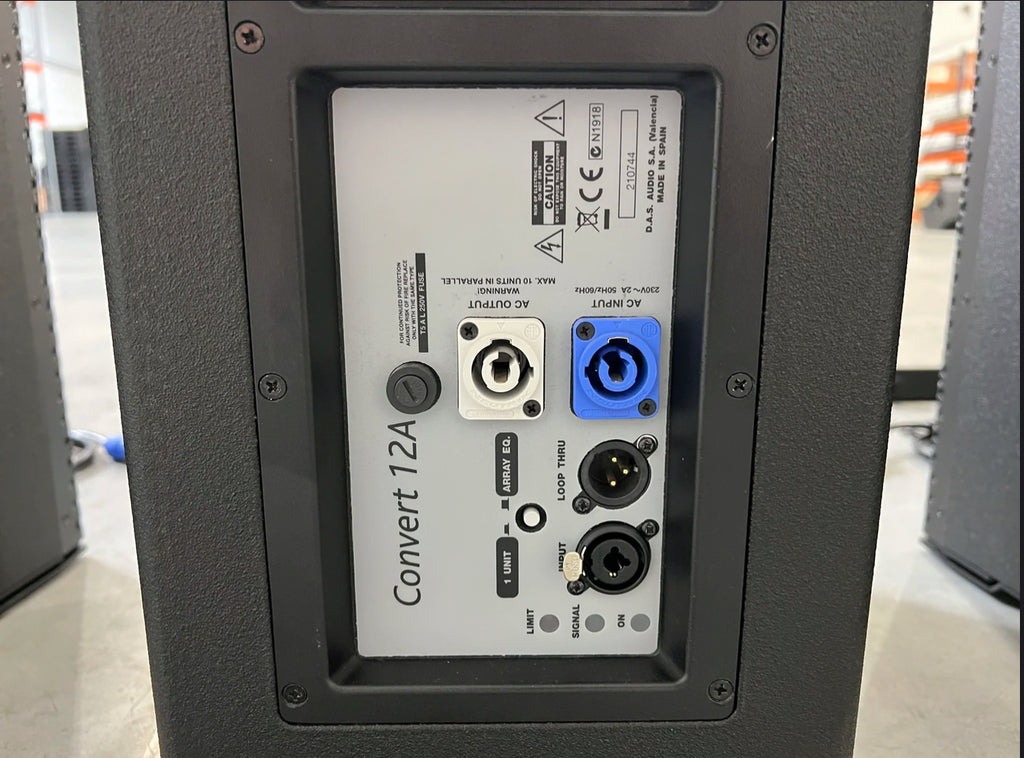 10x D.A.S. Audio Convert 12A 12"/2x1,75" powered array