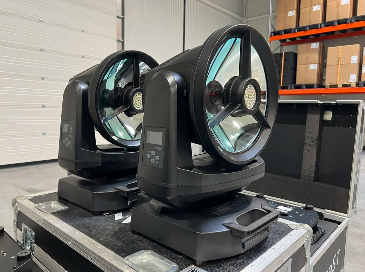 8x SGM Lighting G-7 BeaSt 6000K LED IP66 Dual Source Moving