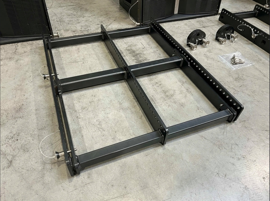 KME PANO line array: 8x QL906 + 4x QL1215 + 2x frame