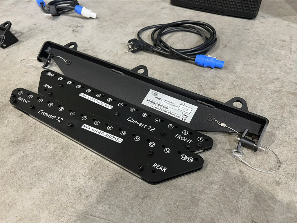 10x D.A.S. Audio Convert 12A 12"/2x1,75" powered array