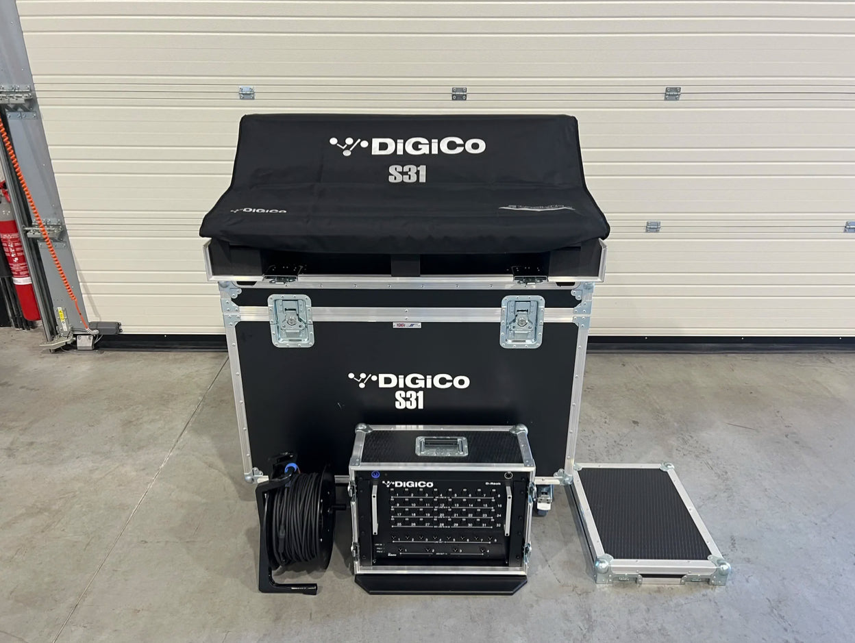 DiGiCo S31 + D-Rack + DMI-Madi-C + AES + Cable Cat6A