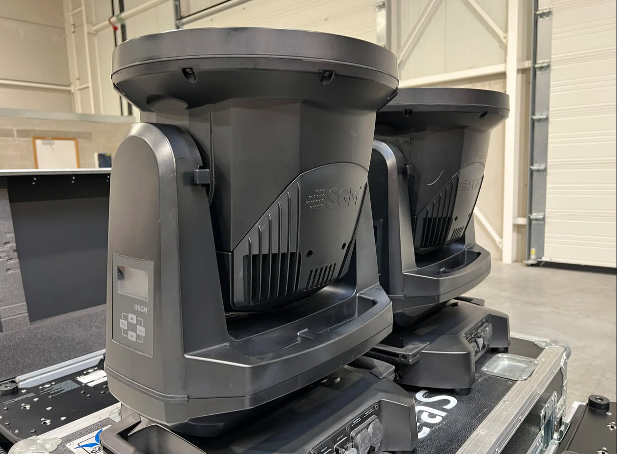 8x SGM Lighting G-7 BeaSt 6000K LED IP66 Dual Source Moving