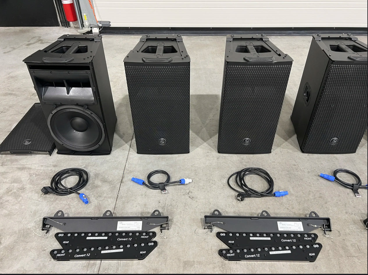 10x D.A.S. Audio Convert 12A 12"/2x1,75" powered array