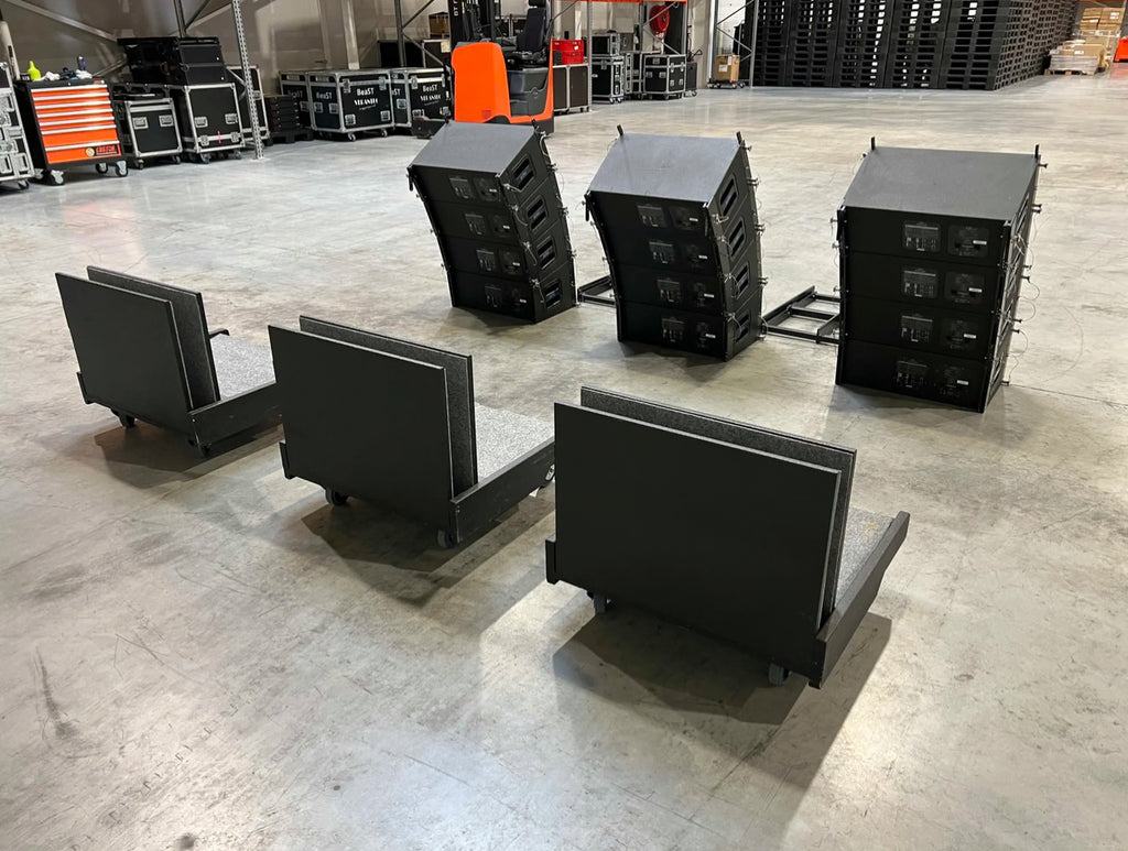 KME PANO line array: 8x QL906 + 4x QL1215 + 2x frame